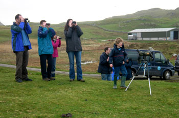 Guests on a
                            Discover Mull tour