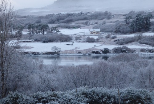 View from Ardrioch in
                                                          the snow